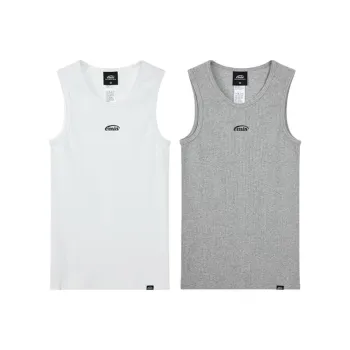 Emis SS25 Tank Top Unisex 2 Pack 2 Pack White/Gray