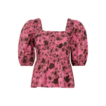 GANNI T Shirts Women's Pink