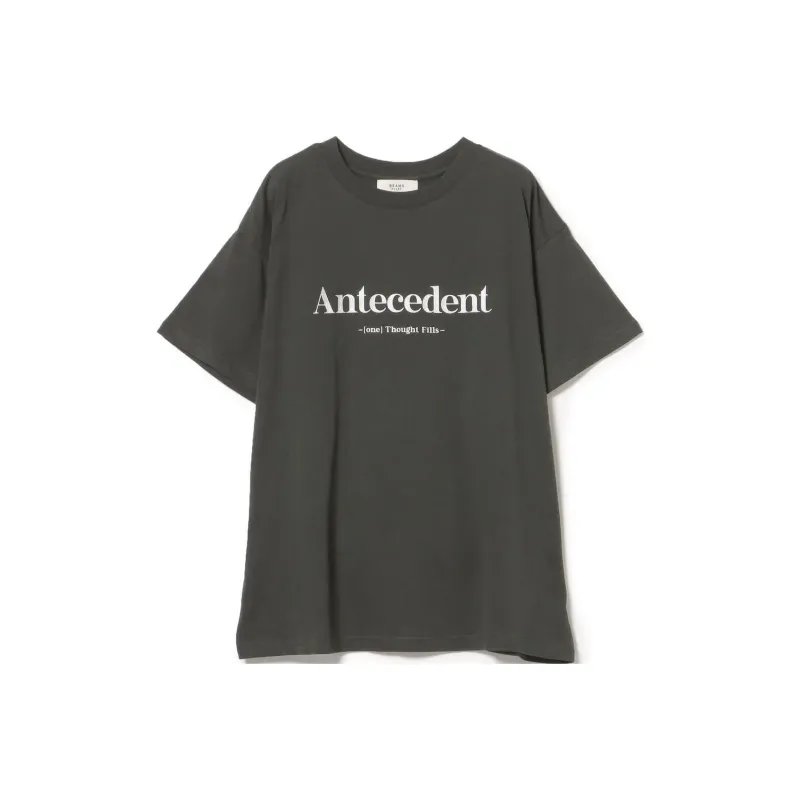 Beams T Shirt Women's Charcoal Black-0
