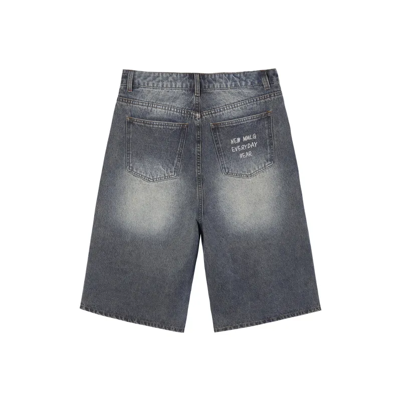 Mmlg Denim Shorts Unisex Blue-1