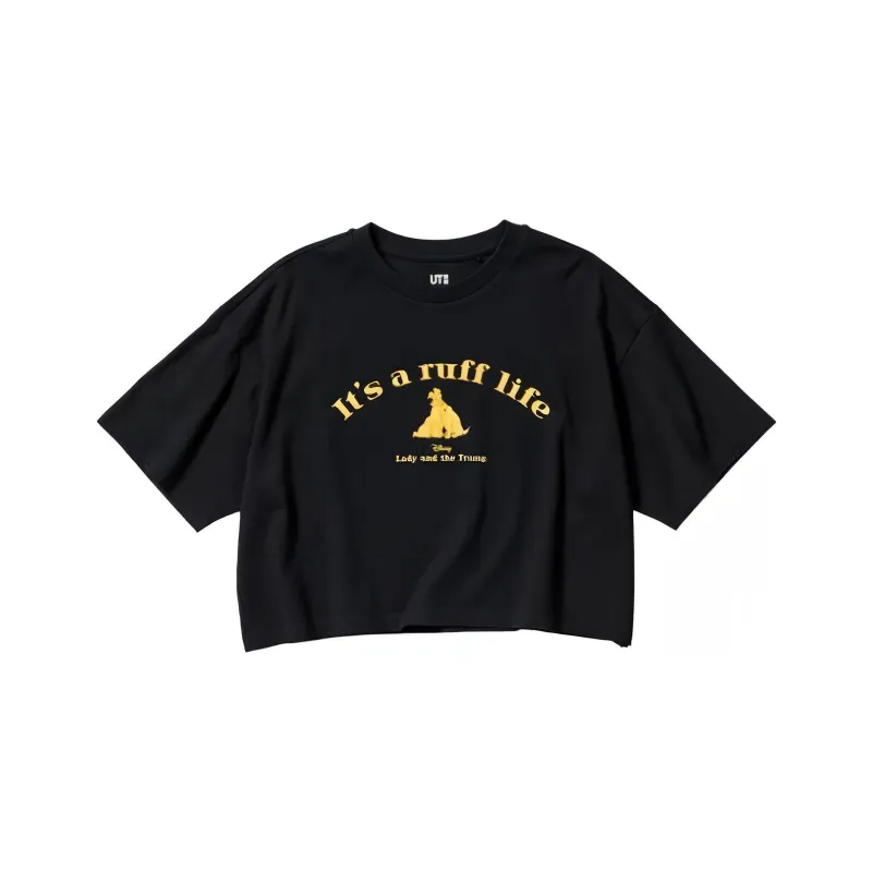 UNIQLO Crop Tops Women's Black-0
