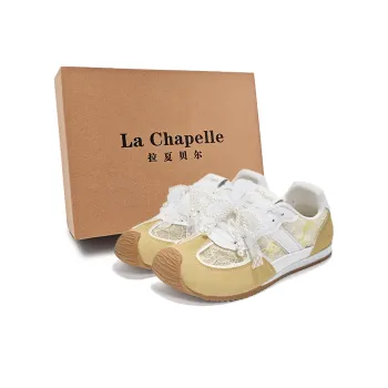 La Chapelle Slip Resistant, Abrasion Resistant, Lightweight Low Top Casual Shoes Women's Yellow