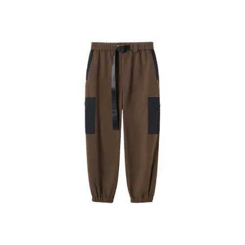 WAYNEXZAVIER Casual Pants Men's Dark Coffee