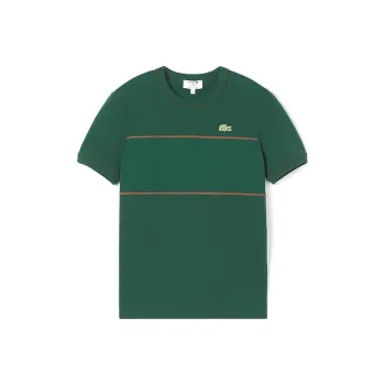 LACOSTE T Shirts Women's Crocodile Green