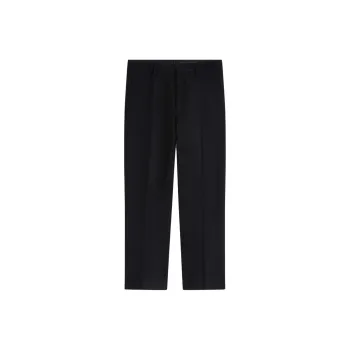 DRIES VAN NOTEN Slim Wool Cropped Trousers