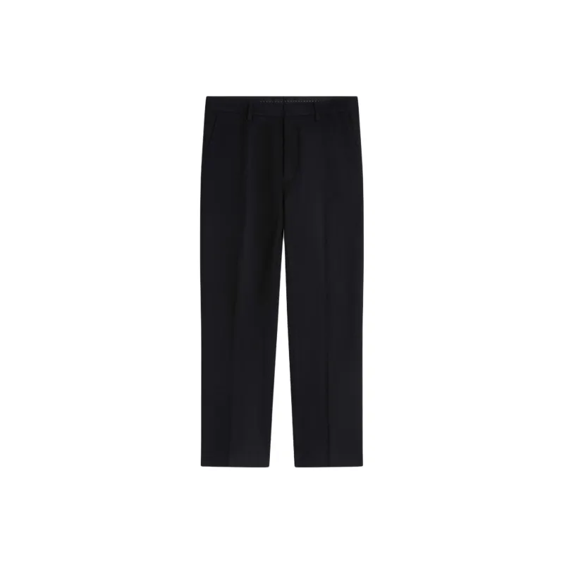 DRIES VAN NOTEN Slim Wool Cropped Trousers-0