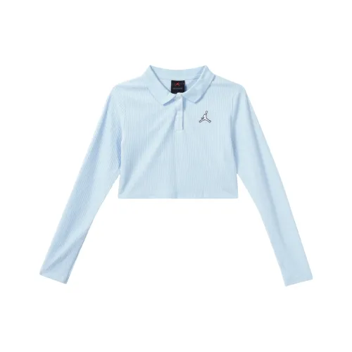 JORDAN Crop Tops Women's Ice Blue
