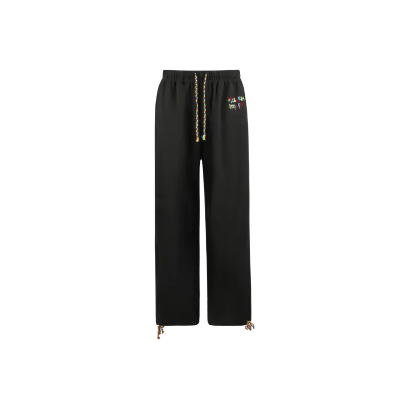 Valeria Obbaco Casual Pants Unisex Black-0