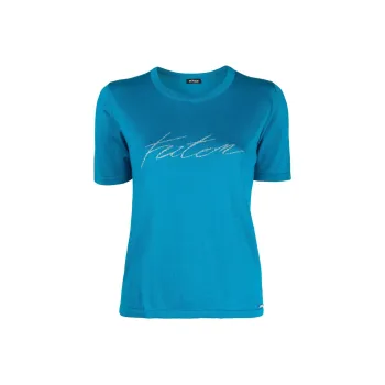 KITON Jacquard logo Fine knit T shirt