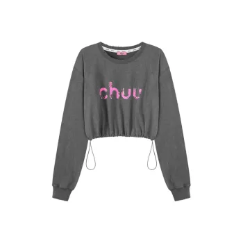 CHUU Long Sleeved T Shirt Women's Dark Gray