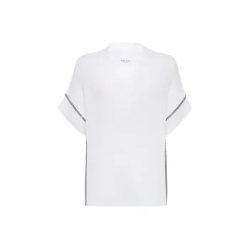 Brunello Cucinelli English Rib Knit T Shirt