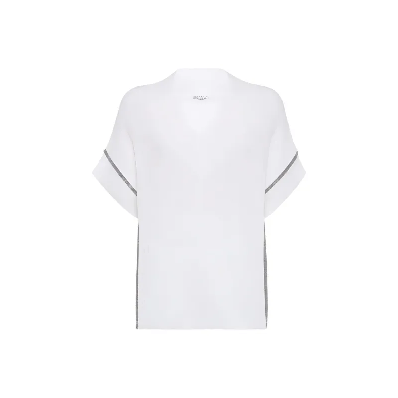 Brunello Cucinelli English Rib Knit T Shirt-0
