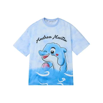 ANDREA MARTIN Raglan Sleeve T Shirt Women's Blue