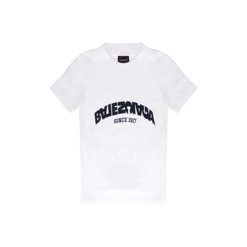 Balenciaga T Shirt Regular Fit Women's White-0