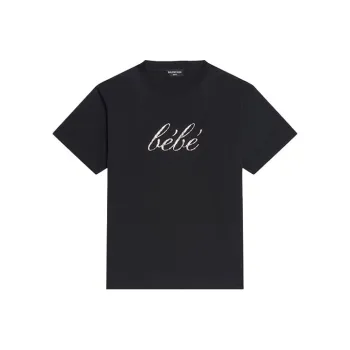 Balenciaga SS22 T Shirt Slim Fit Women's Black