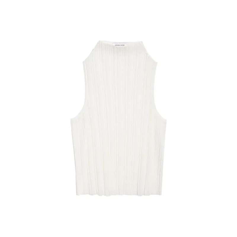 Anine Bing Harlow Ribbed Top-0