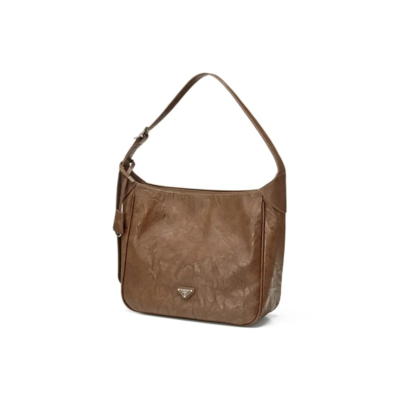 JOSINY Synthetic Leather Shoulder Bag Women's Black/Brown-7