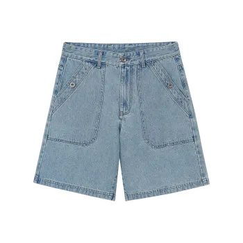 NANS STUDIO Denim Shorts Men's BLUE/Washed Blue