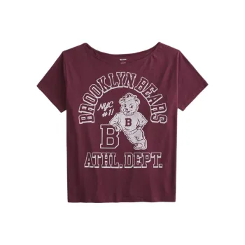 Hollister T-Shirt Women's Burgundy