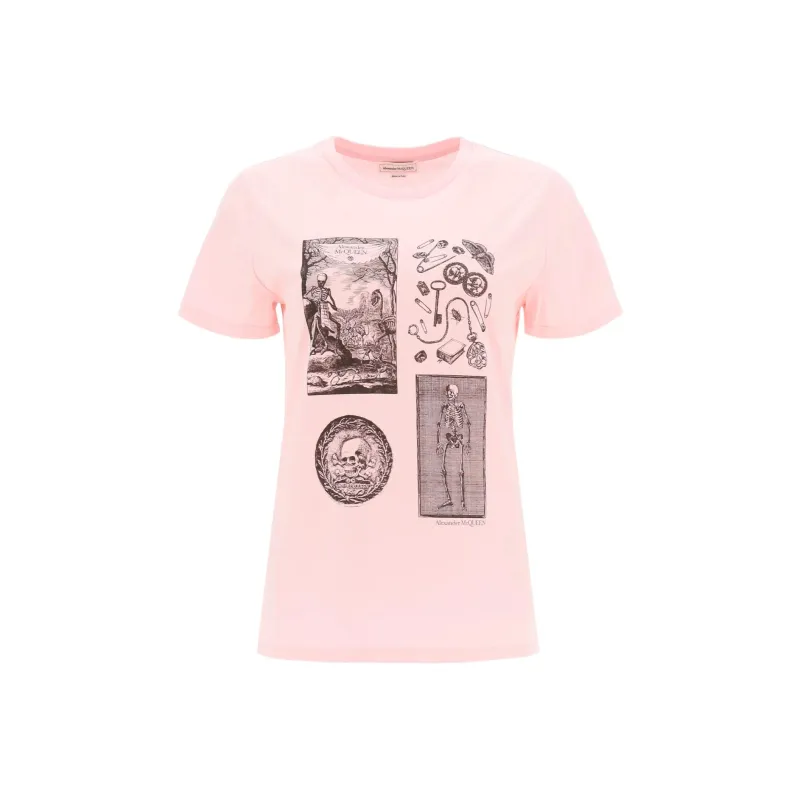 Alexander McQueen T Shirts Women's Pink-0