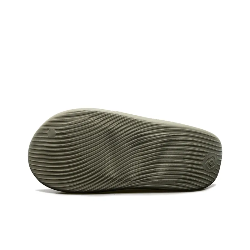 RIGORER Slip Resistant Antibacterial Shock Absorbers Slide Slippers Unisex Pale Gray-4