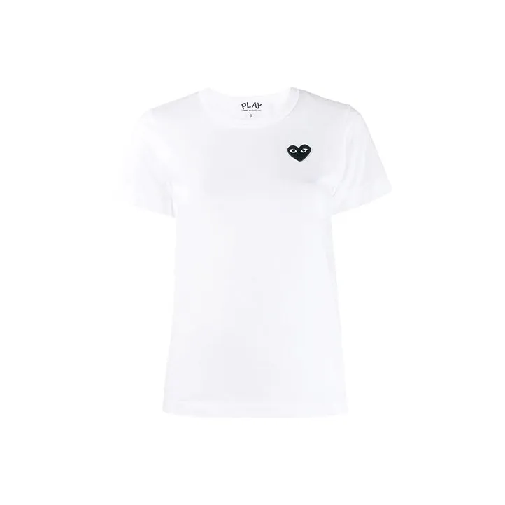 CDG Play T Shirts Women's White-0
