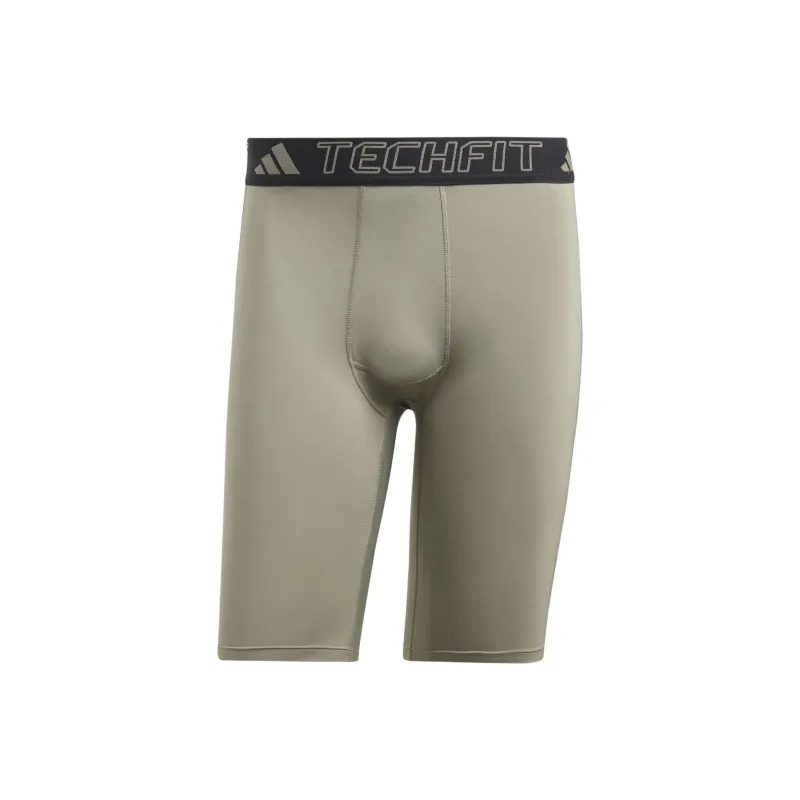 Adidas Techfit Training Short Tights Sports Shorts Men's Olive Green-0