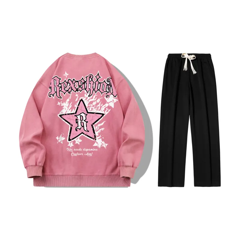 REXSHION Sweatshirt Sets Unisex-2