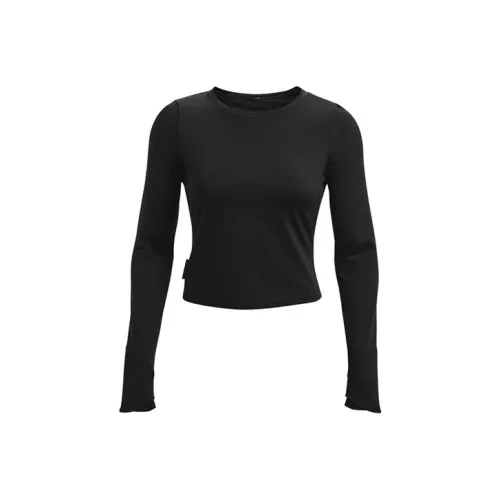 adidas Armour Long Sleeved T Shirt Women's Black