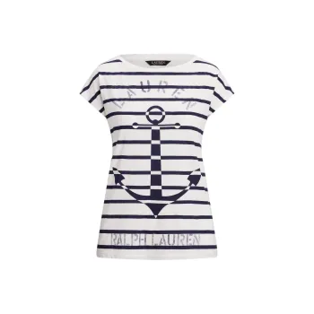 Polo Ralph Lauren T Shirt Women's White Blue