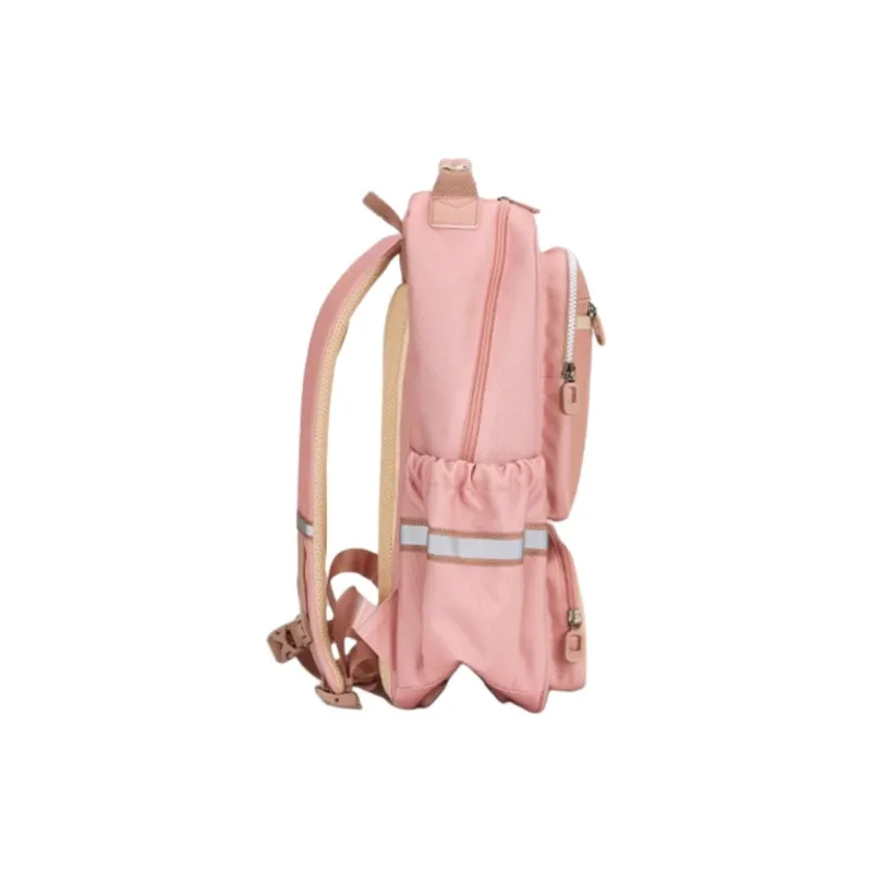 KALA·Y Fabric Backpack Student Backpack Kids' Lilac/Black Gold/Morandi Pink/Navy Blue/Poplar Green-10