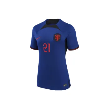 Nike Netherlands National Team 2022/23 Stadium Away Frenkie De Jong Women's Nike Dri-FIT Soccer Jersey