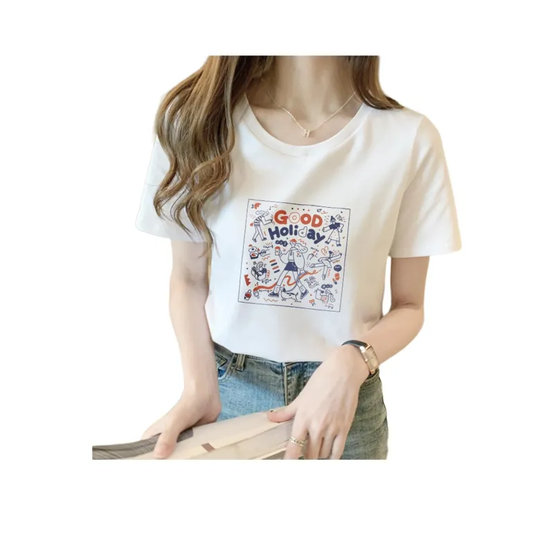 Weixi T Shirts Women's White-0