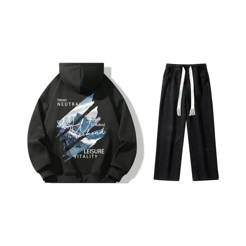 LA'T.WEEKEND Sweatshirt Set Unisex-12