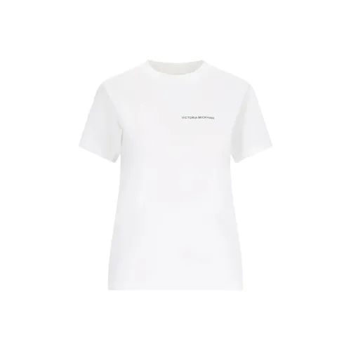 Victoria Beckham Logo Printed Crewneck T Shirt
