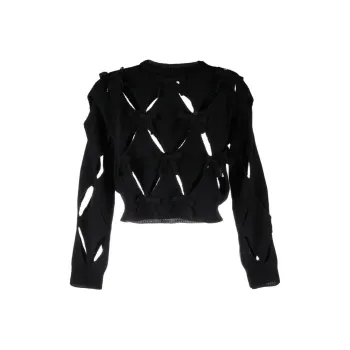 Valentino Crop Tops Women's Black