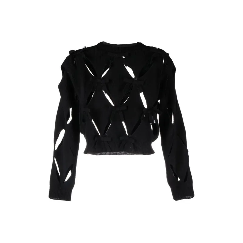 Valentino Crop Tops Women's Black-0