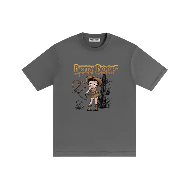 BETTY BOOP Drop Shoulder Sleeve T Shirt Unisex-3