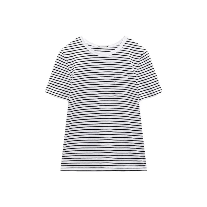 ZARA T-Shirts Women's Stripes-0