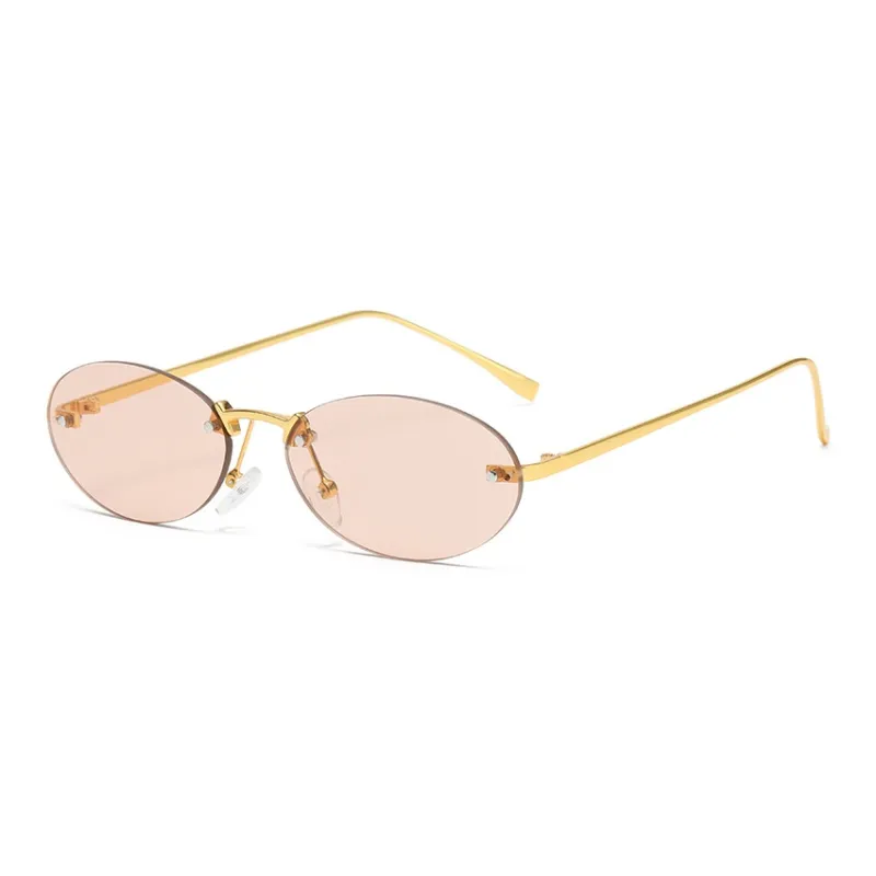 NOME Metal Oval Sunglasses Unisex-4