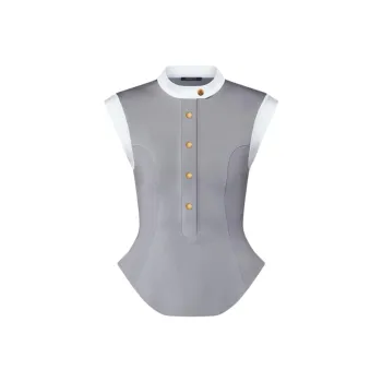 LOUIS VUITTON Technical Jersey Color Block Peplum Top