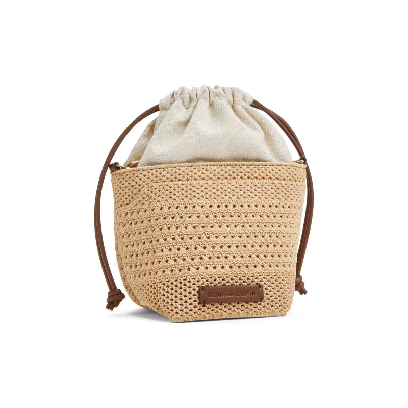 CHARLES&KEITH Small Ck Flyknit Mosaic Crossbody Bag Regular Women's Multicolor-1