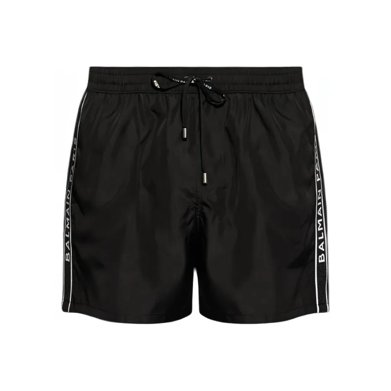 BALMAIN Logo Tape Swim Shorts-0
