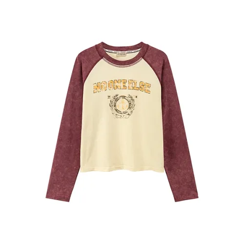 NO ONE ELSE T Shirts Women's White Apricot