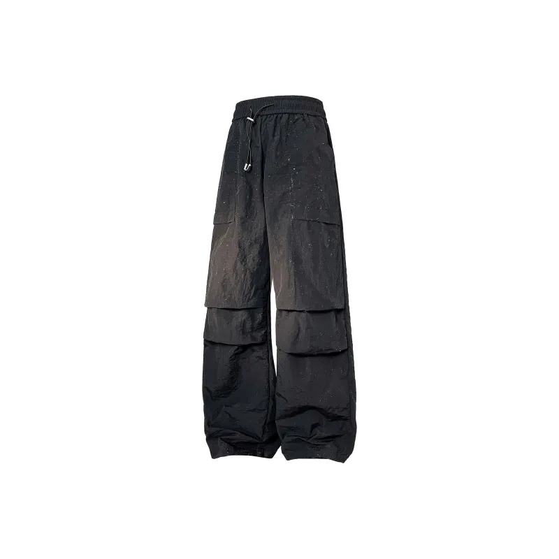 FONDLOOK Casual Pants Unisex Black-0