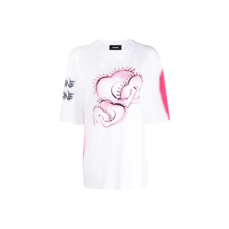 WE11DONE Graphic-print Cotton T-shirt-0