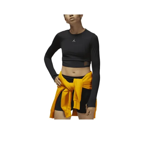 JORDAN Sport Crop Tops Women's Black