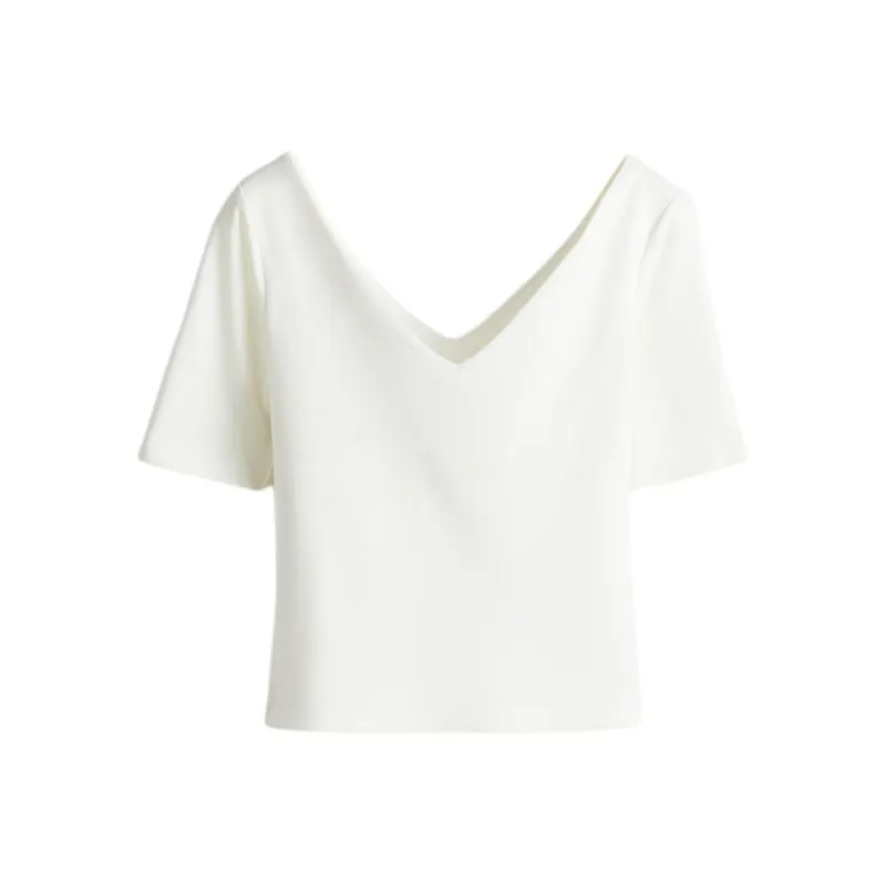 H&M T Shirts Women's White-0