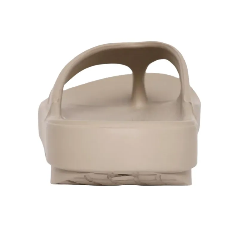 OOFOS Abrasion Resistant Flip Flops Unisex Khaki Brown-4