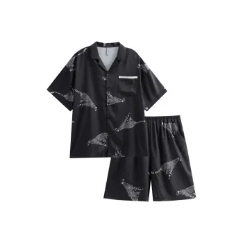 Same Language Pajama Set Men's Day Black · Cheetah